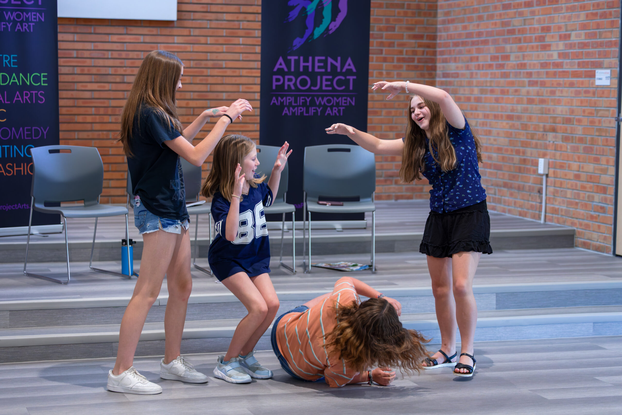 Athena Creative Workshops Having fun at Athena's creative workshops. photo credit Diana Odem - Artfully Minded- Improv